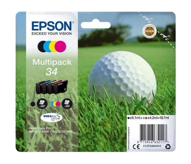 EPSON 34BKCMY Multipack-4 C13T34664010 - 401008 - zdjęcie